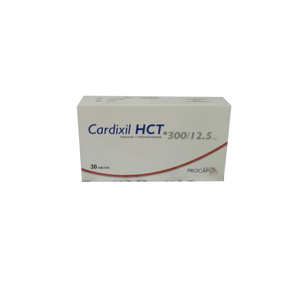 Cardixil HCT 300MG/12.5MG x 30 Tabletas