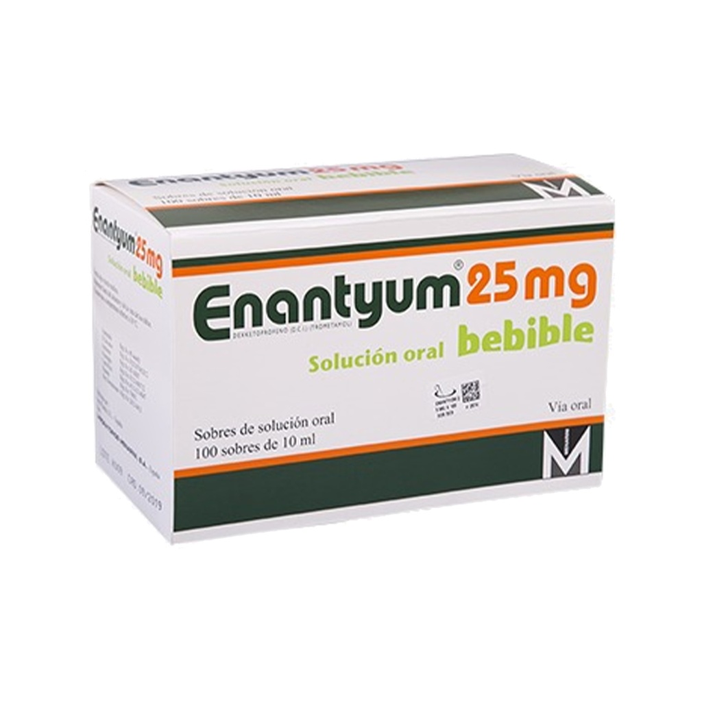 Enantyum 25MG Solución Oral Bebible 10ML x 1 Sobre